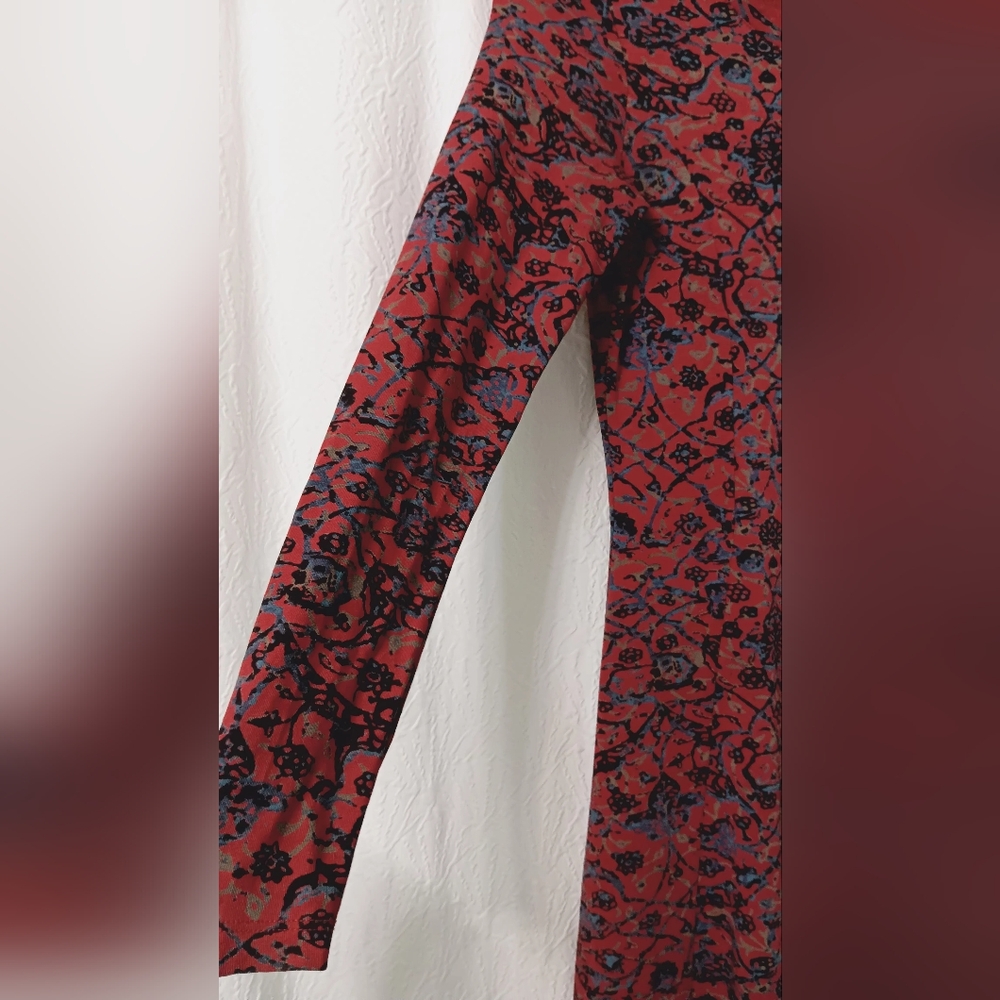 Peruvian Connection Souk Maxi Long Sleeve  Dress Vining Floral Print Size XS - Picture 7 of 12
